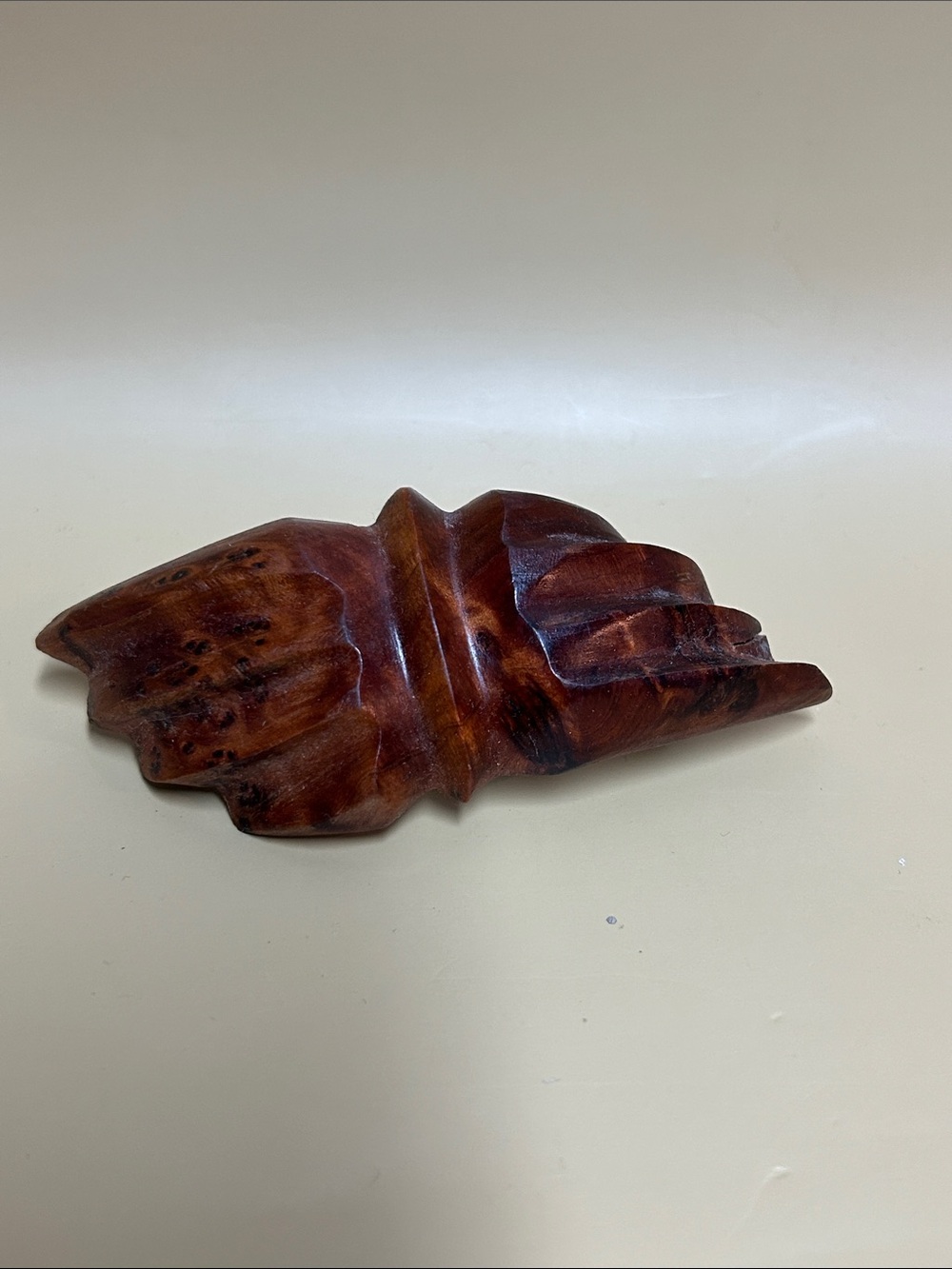 Hand-Carved Wooden hair clip